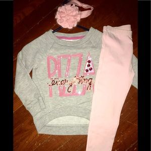 Diva GYMBOREE Shirt/Leggings/HB Sz 4